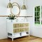 James Martin Vanities 48'' Sgl Vanity, Light Mappa Burl and Polished Wht W/ Sgl Hole 3CM Wht Zeus Quartz Top & Backsplash D804-V48-LMB-1WZ - alternate 3